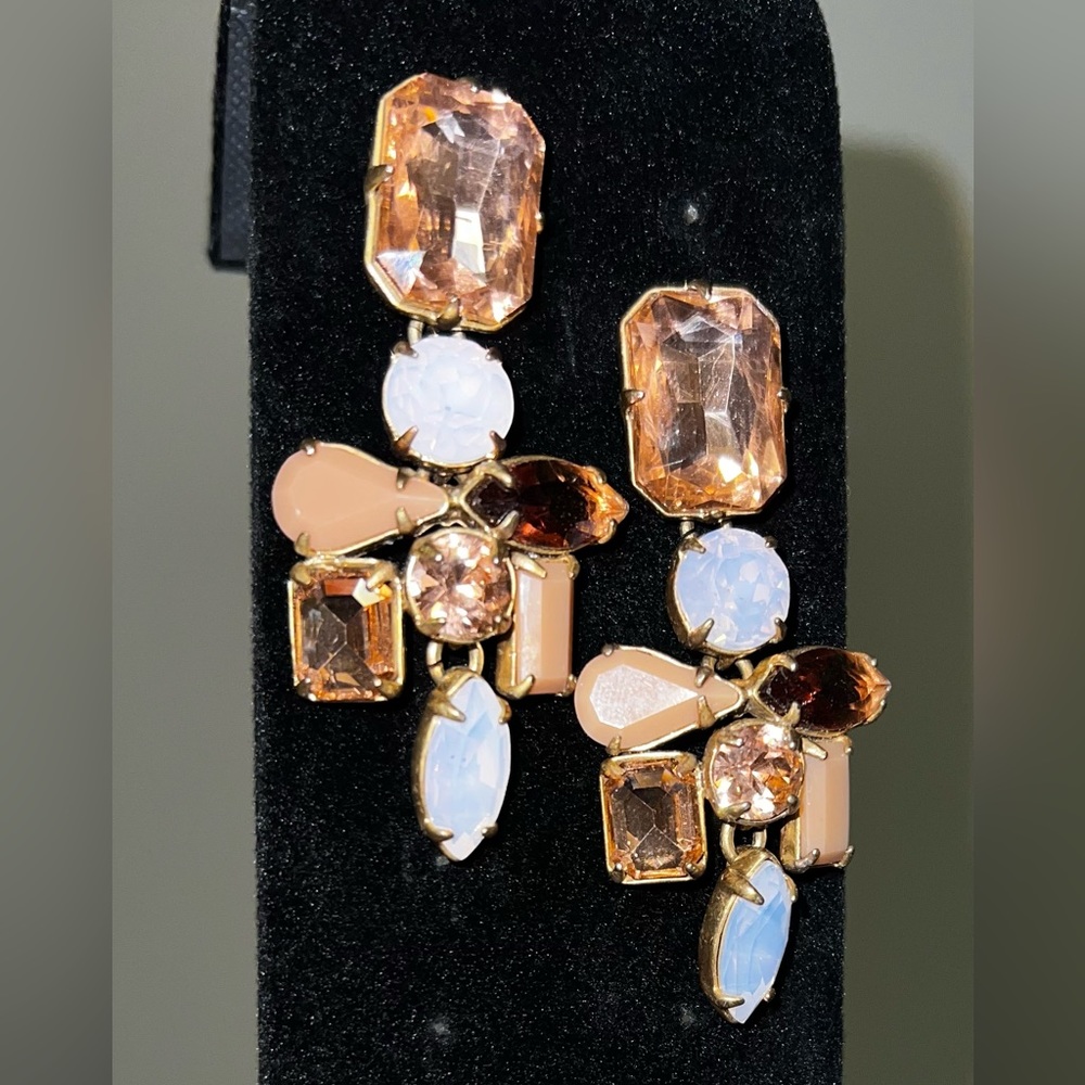 J Crew Rhinestone Earrings